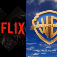 Logo de Netflix e Warner Bros lado a lado