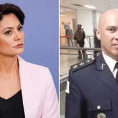 Michelle Bolsonaro e Andr&eacute; Costa &mdash; Foto: Isac N&oacute;brega/Ag&ecirc;ncia O Globo/ reprodu&ccedil;&atilde;o
