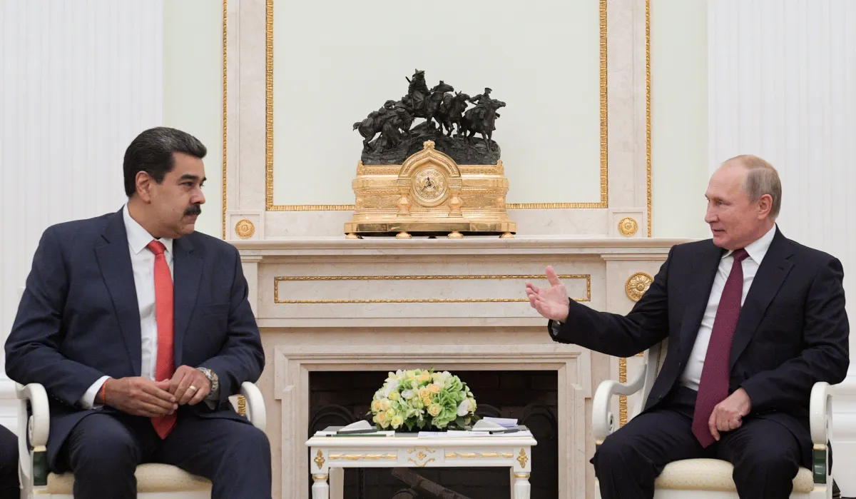 Putin e Maduro em Moscou • 25/9/2019 Sputnik/Alexei Druzhinin/Kremlin via REUTERS Putin e Maduro em Moscou • 25/9/2019 Sputnik/Alexei Druzhinin/Kremlin via REUTERS