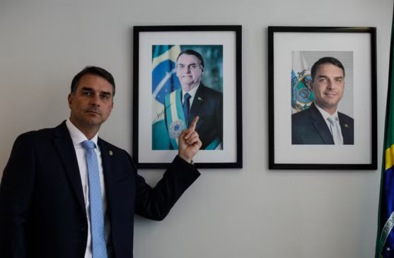 O senador Flávio Bolsonaro — Foto: Brenno Carvalho / Agência O Globo
