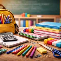 Alta nos materiais escolares