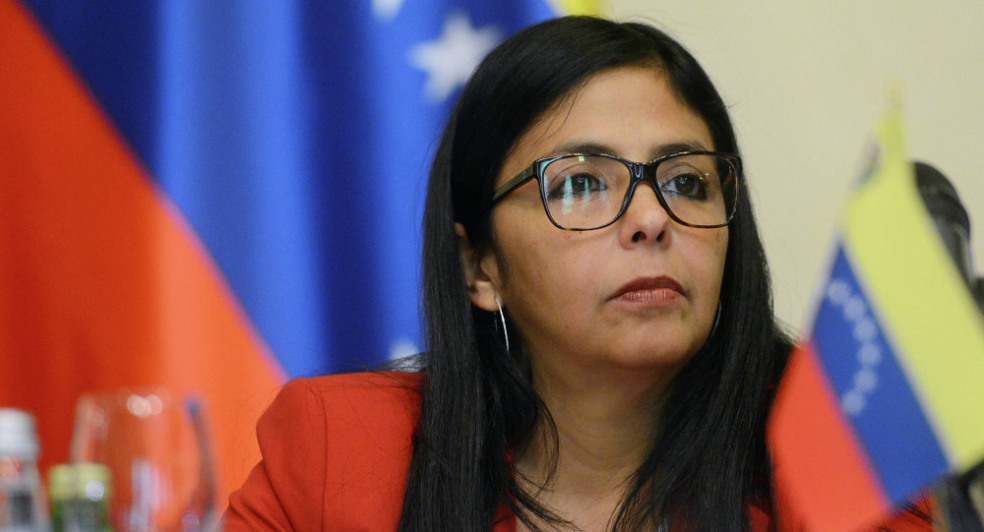 Delcy Rodriguez, presidente interina da Venezuela.