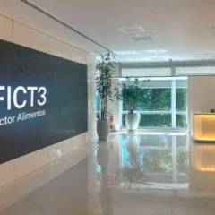 Recep&ccedil;&atilde;o da sede da Fictor Alimentos, em S&atilde;o Paulo