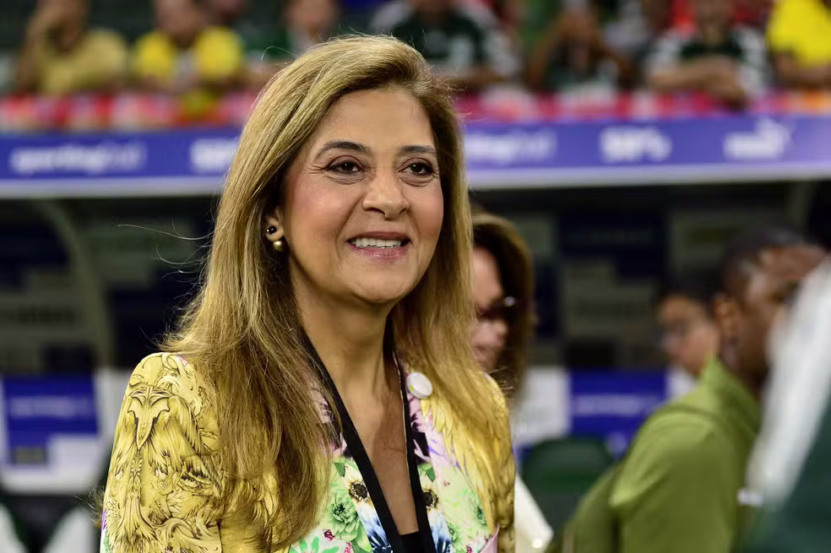 Leila Pereira, presidente do Palmeiras — Foto: Marcos Ribolli