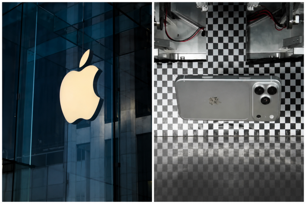 vazamento de dados da apple (montagem gerada por IA)