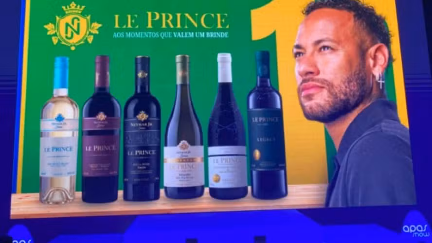 Le Prince, a marca de vinhos premium lançada por Neymar — Foto: Divulgação